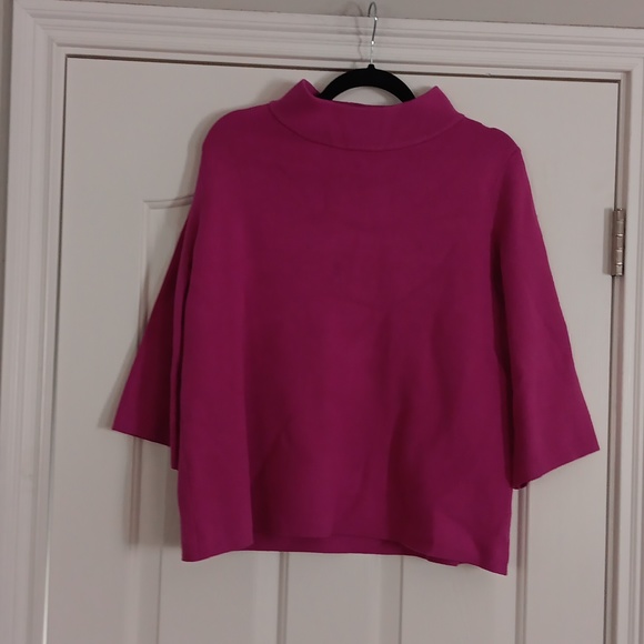 Fate pink 3/4 bell sleeve sweater nwt size Small hot pink - Picture 1 of 4